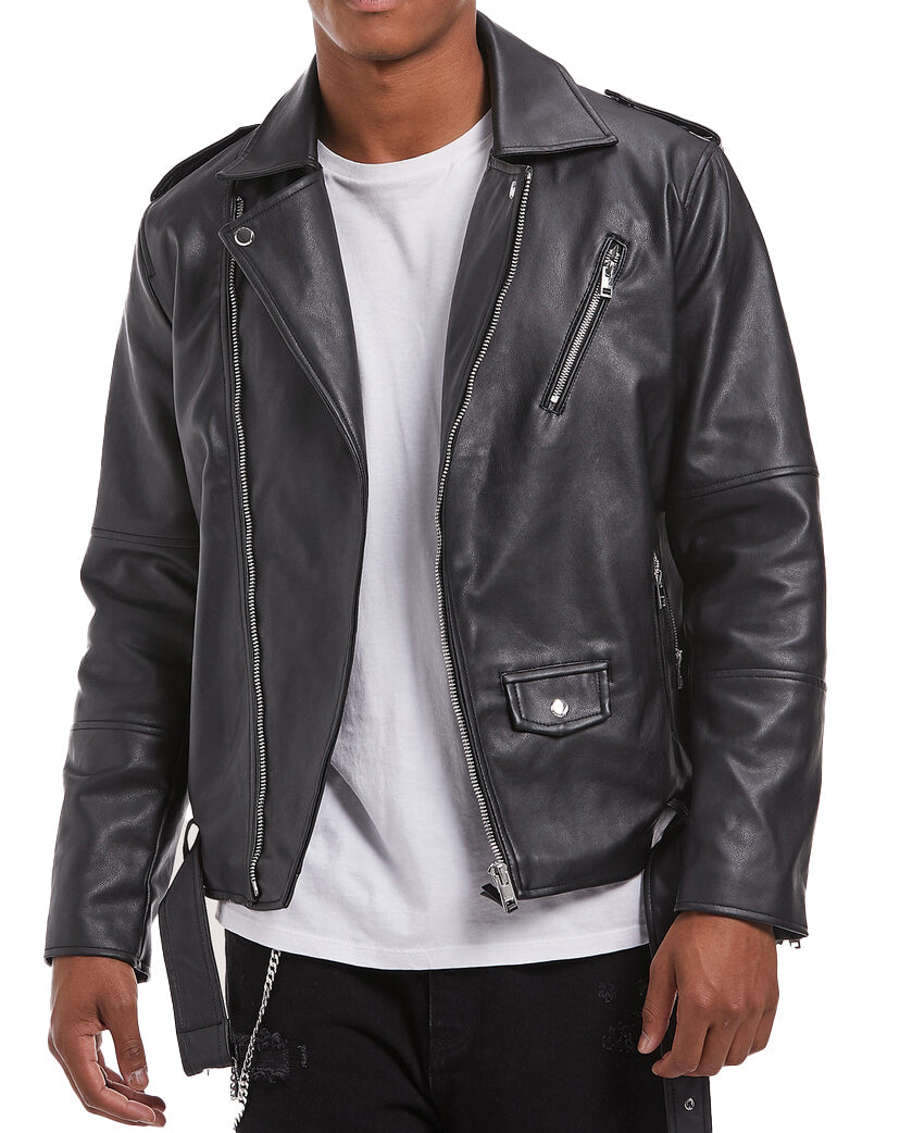 Men's P.U Biker Jacket.