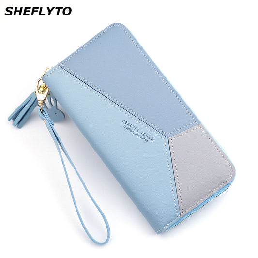 Leather Wallets Women Long Zipper