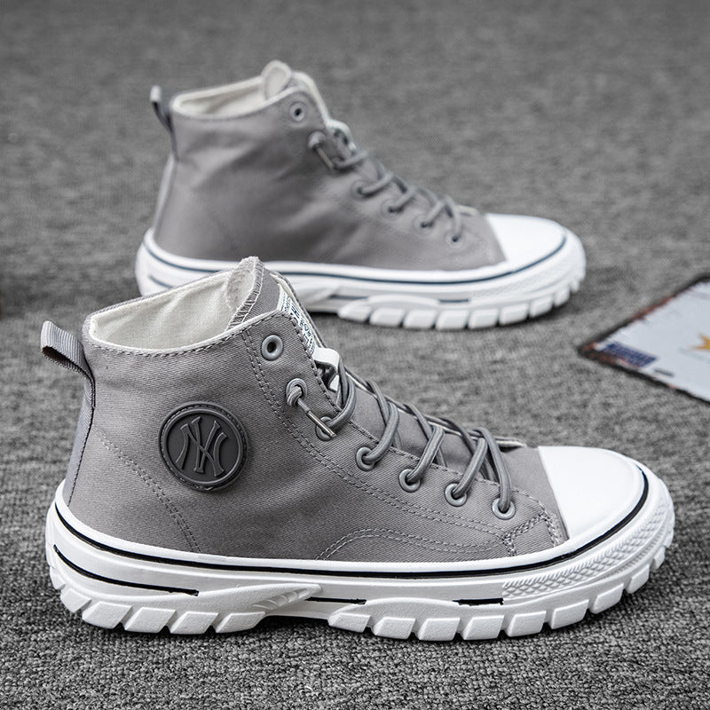 High top canvas shoes