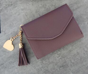 Leather Wallets Women Long Tassel