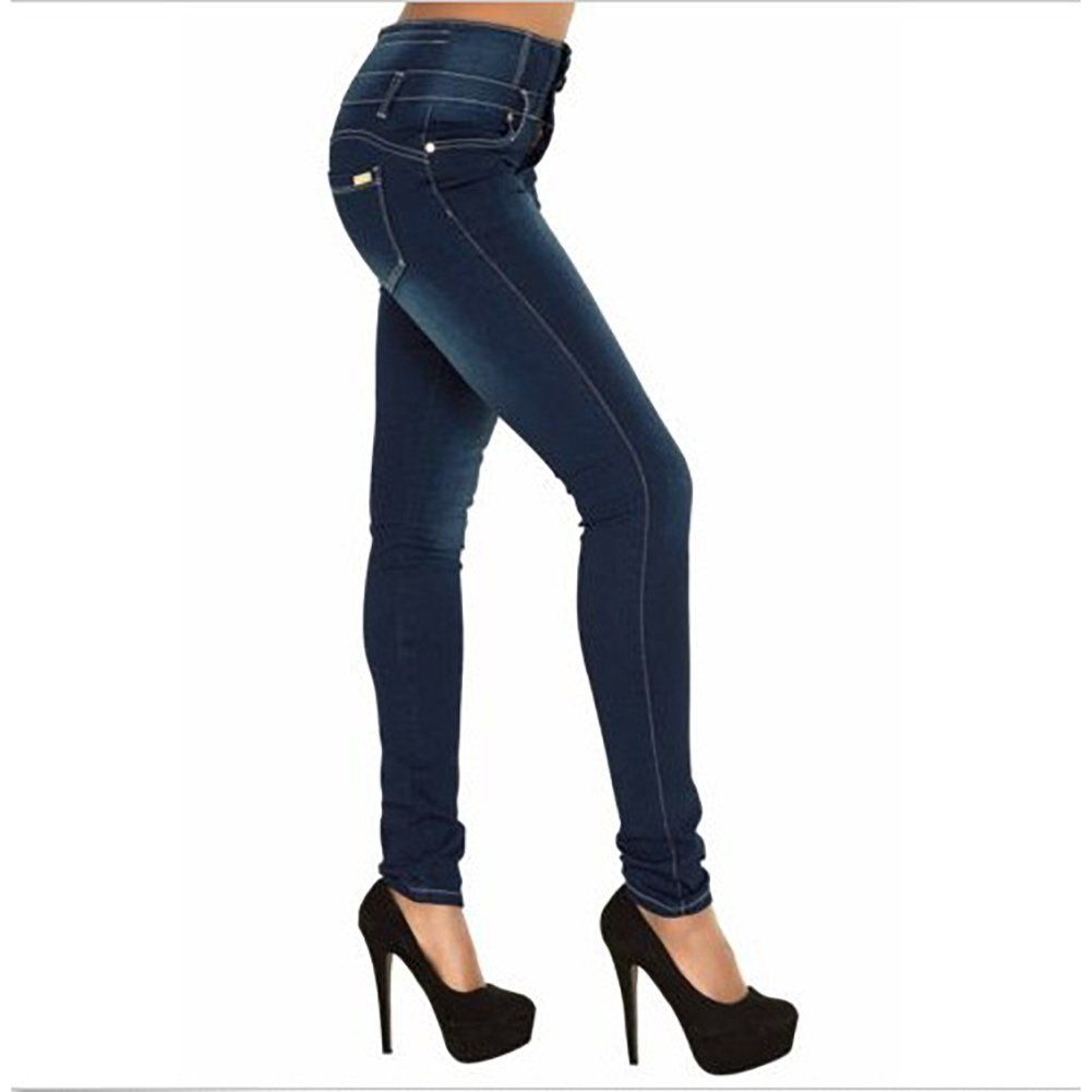 Hot High Quality Wholesale Woman Denim Pencil Pants Top Brand Stretch Jeans High Waist Pants Women High Waist Jeans