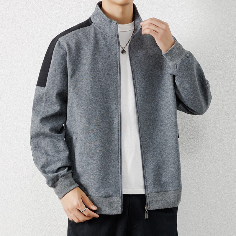 Quality men's jacket men's hooded cardigan