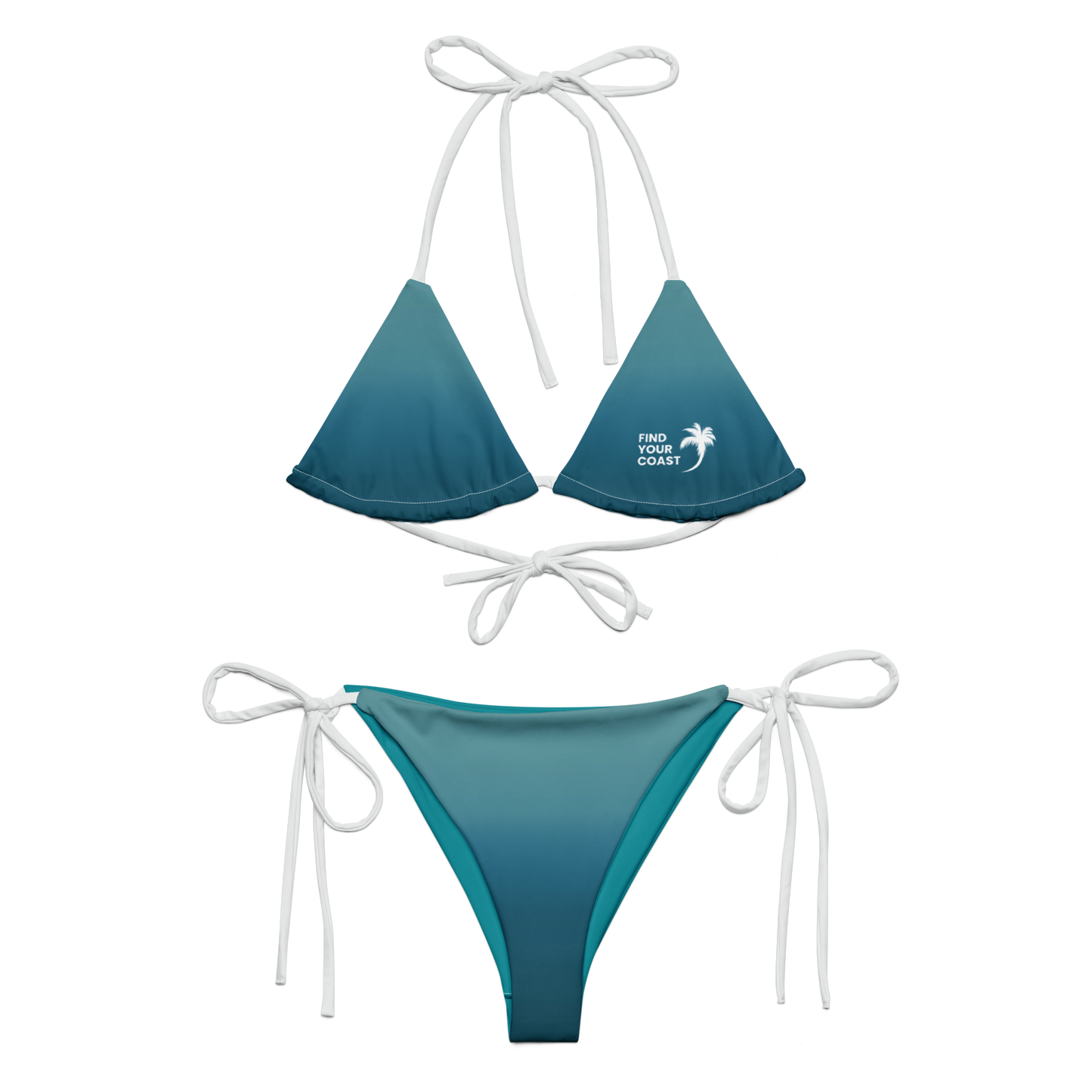 Find Your Coast® Emerald Ocean UPF 50 Recycled Bikini