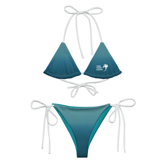 Find Your Coast® Emerald Ocean UPF 50 Recycled Bikini