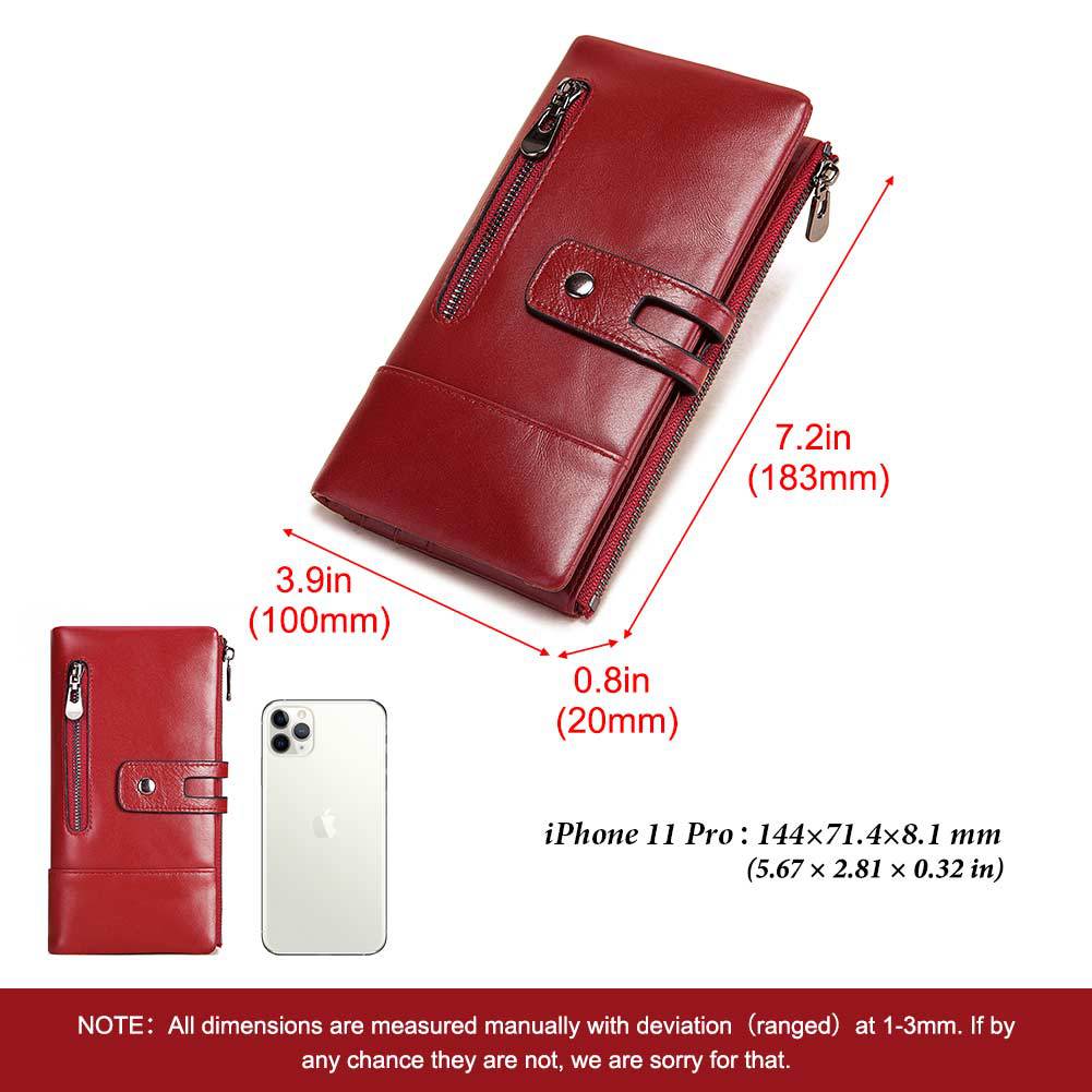 Ladies Wallets Leather Casual Long Phone Bags