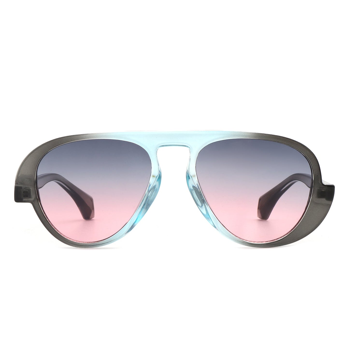 Twinklez - Futuristic Chunky Aviator Fashion Sunglasses