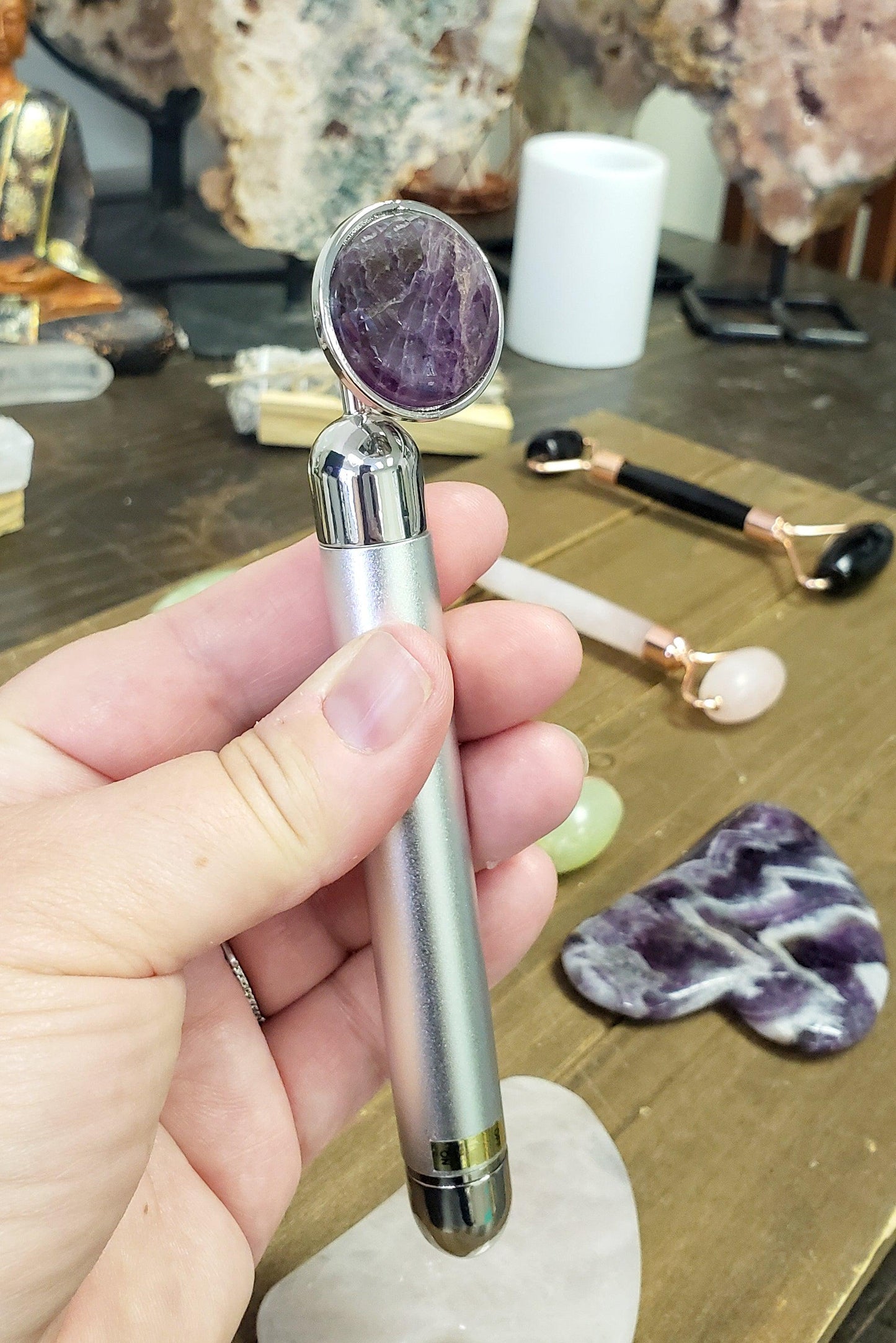 Amethyst Vibrating Facial Massager