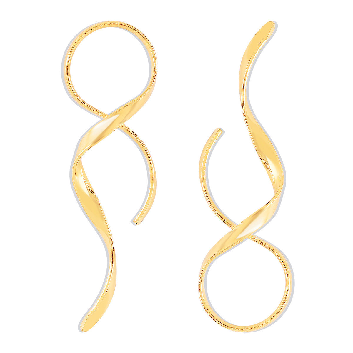 Surround earrings, minimalist personality, asymmetrical geometry