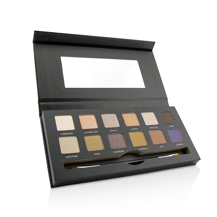 YBF BEAUTY - Rock the Croc Eyeshadow Palette (12x Eyeshadow, 1x Double Ended Eyeshadow Brush)