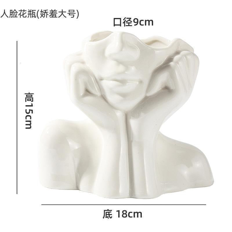 Human Body Ceramic Vase