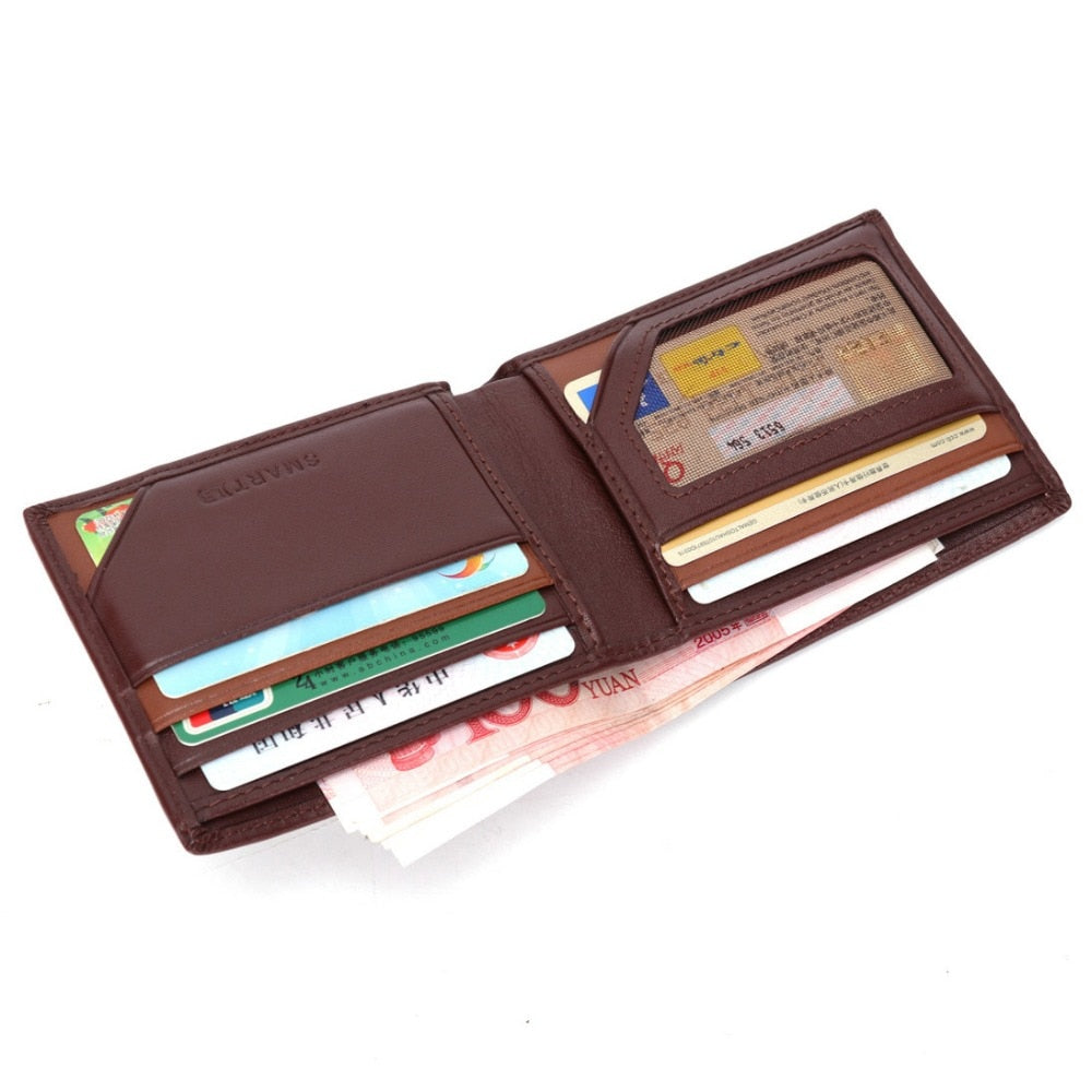 SMARTLB Genuine Men  Leather Wallets High Quantity