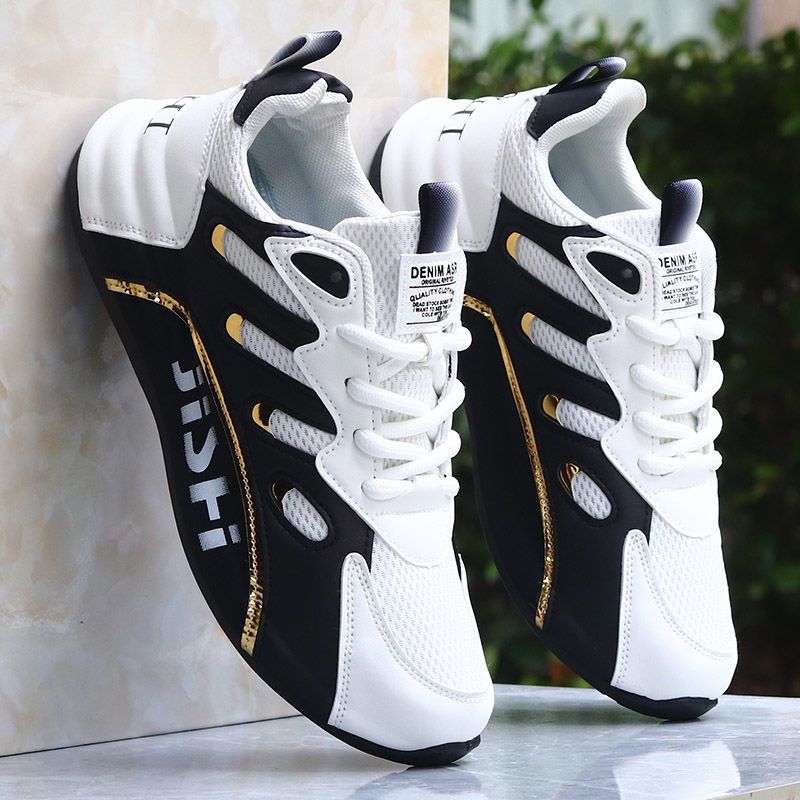 Fashionable men's leather lace up casual shoes