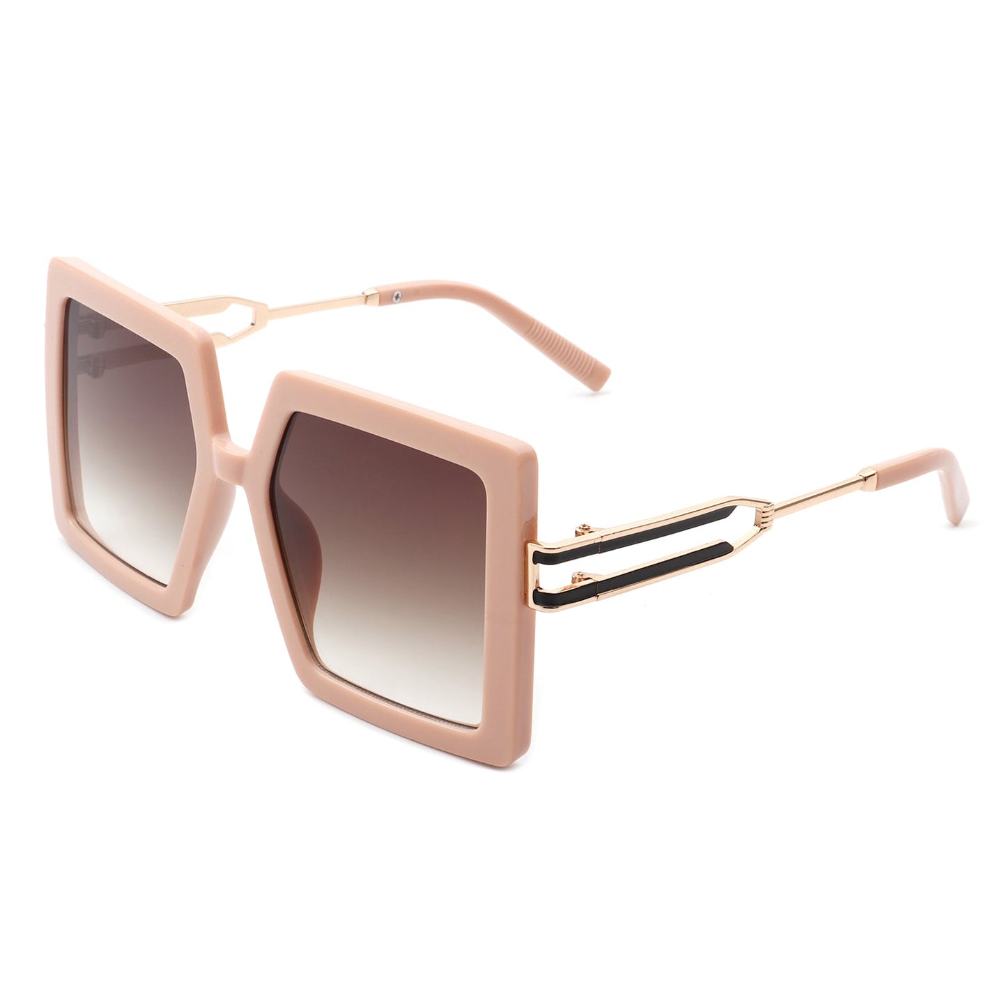 Thundera - Square Retro Women Oversize Large Flat Top Fashion Sunglasses