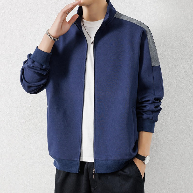 Quality men's jacket men's hooded cardigan