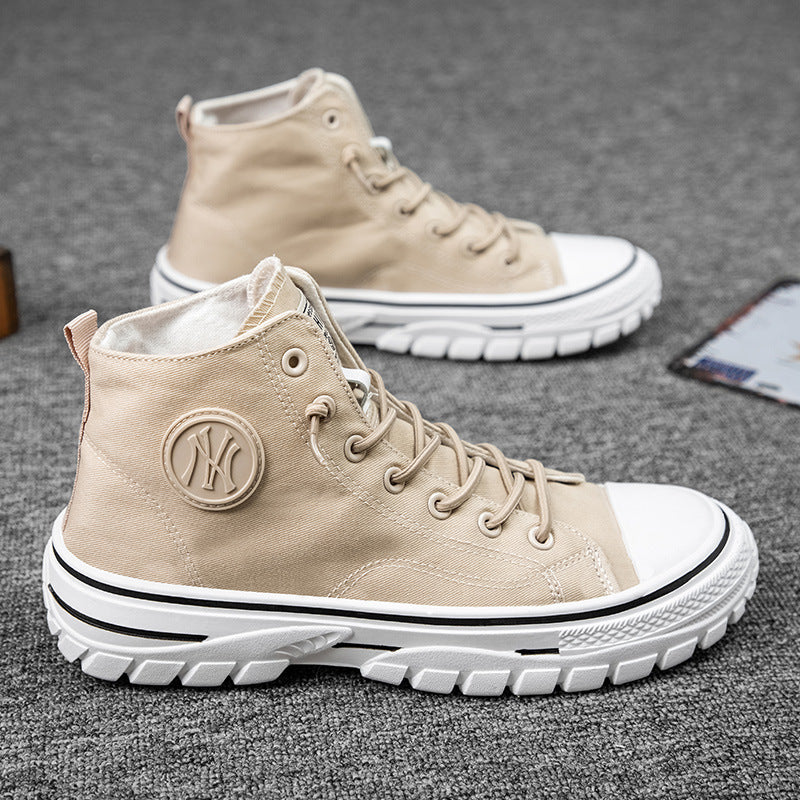 High top canvas shoes