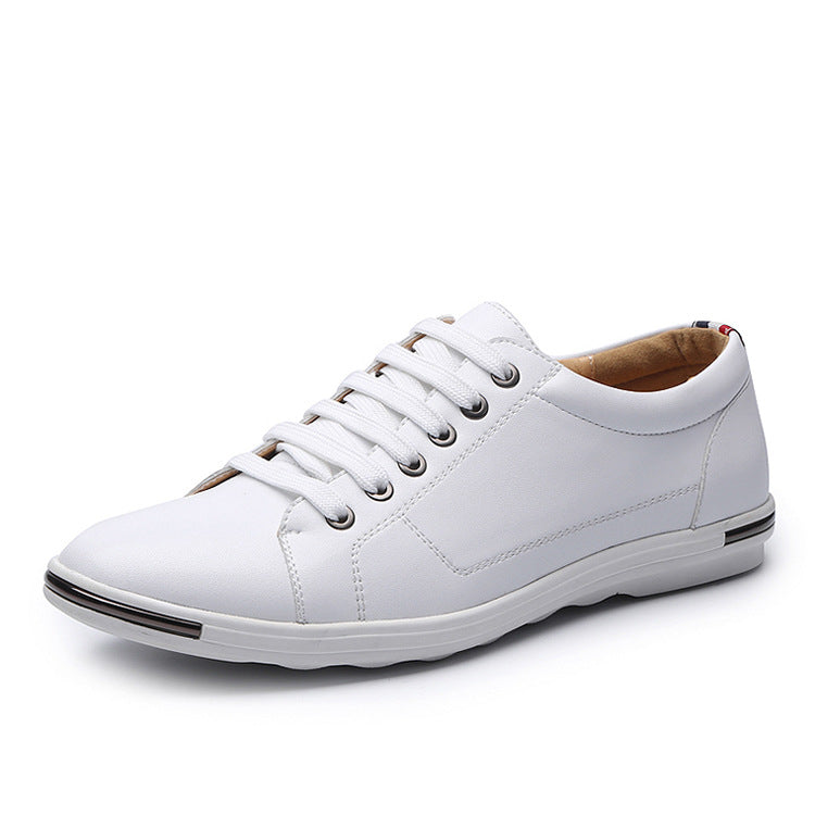 Student men's autumn casual sports shoes white flat shoes