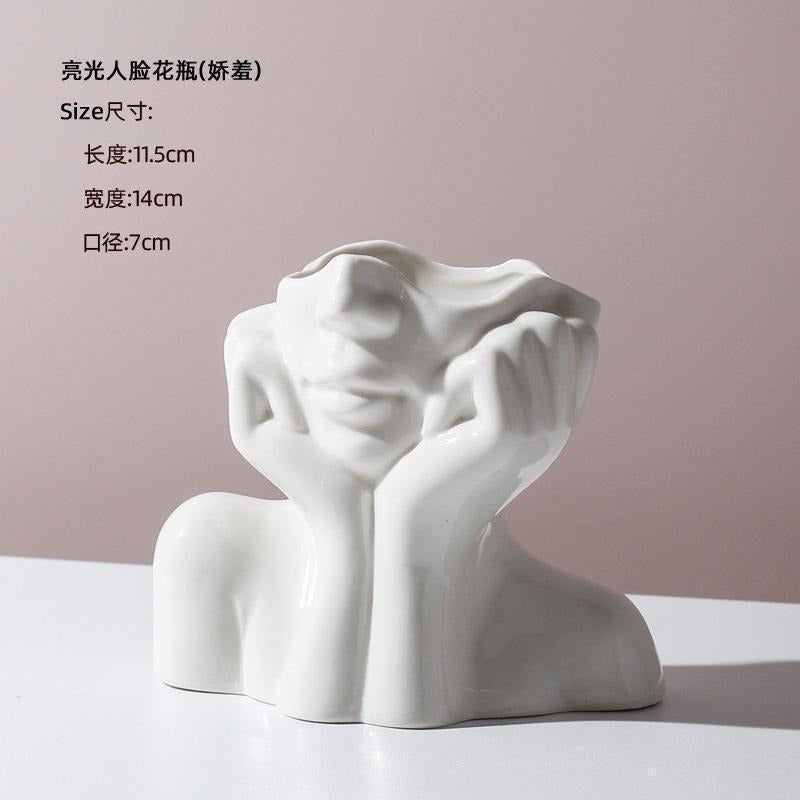 Human Body Ceramic Vase