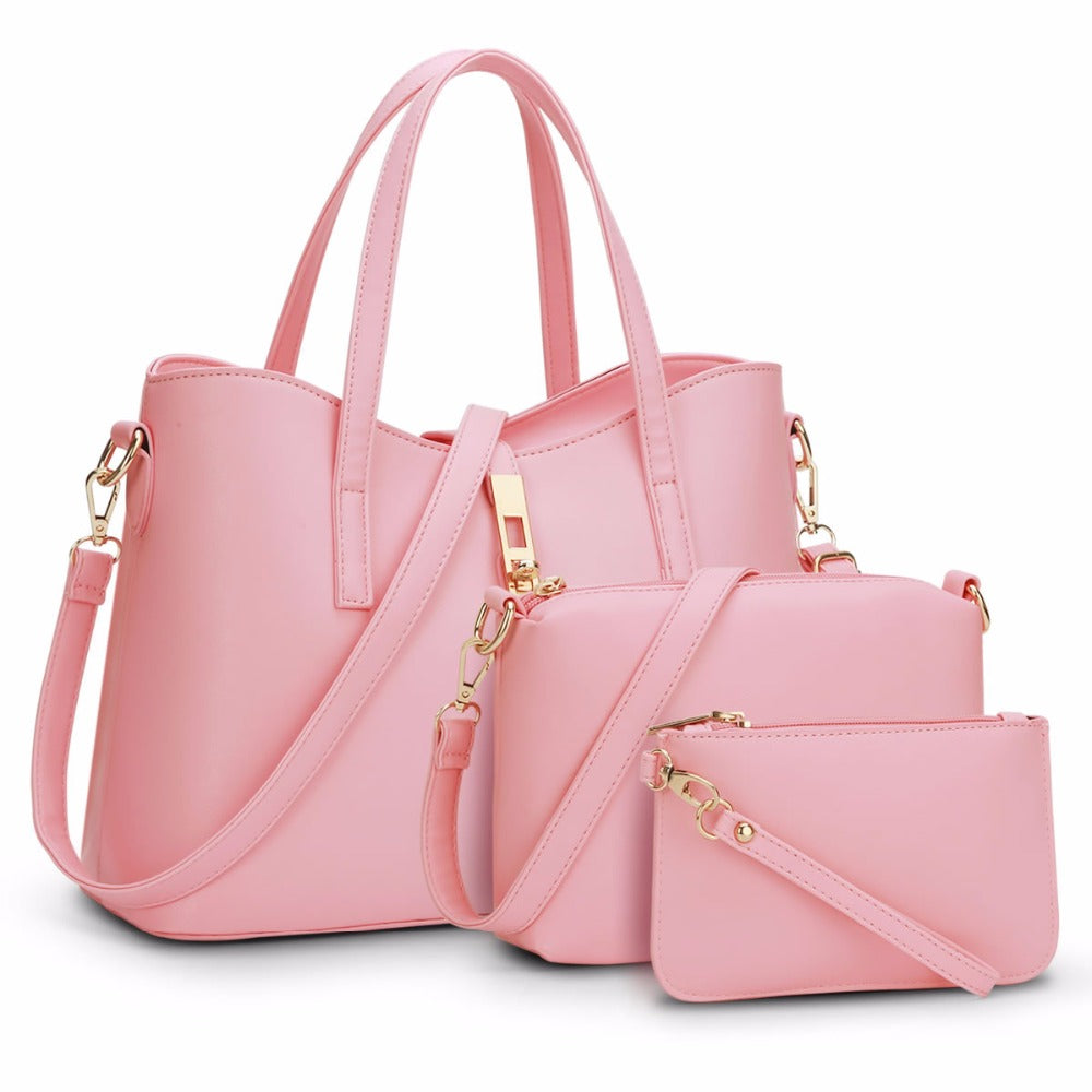 Women Bag Set PU Leather Composite Bag