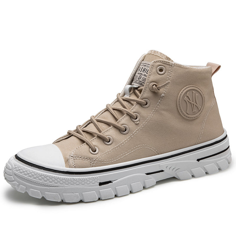 High top canvas shoes