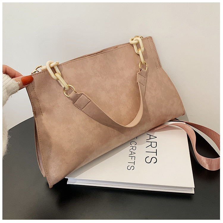 Handbags Women Shoulder Bag Soft Synthetic Leather Crossbody Large Capacity