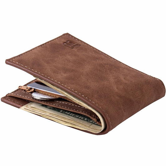 Men Wallets Bag Zipper Small Money Purses