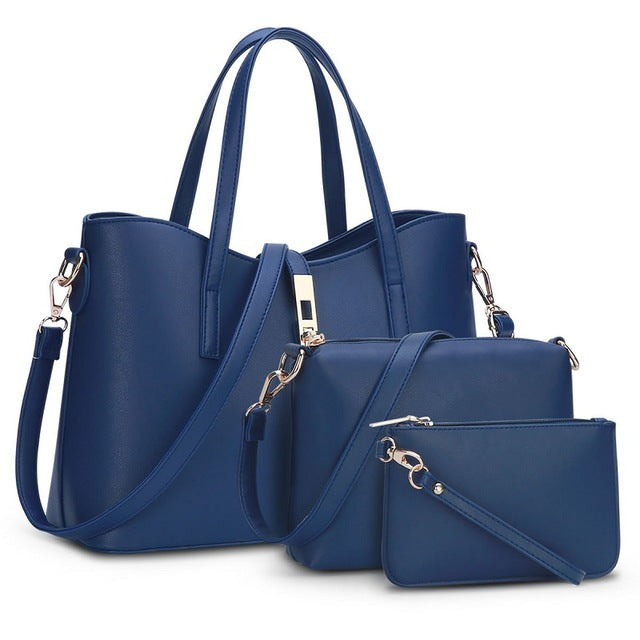 Women Bag Set PU Leather Composite Bag