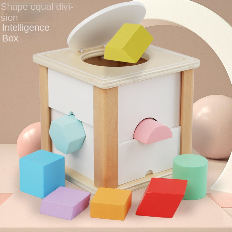 Intelligence box, children's shape matching toy, porous geometry cognitive enlightenment toy