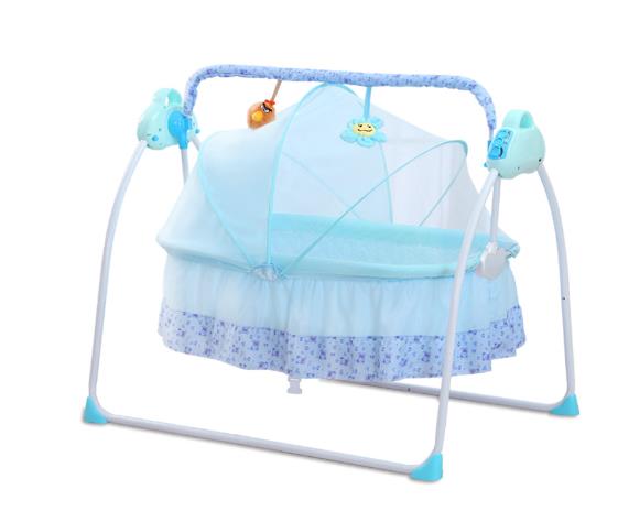 Portable Electric Swing Baby Crib Cradle Auto Bassinet Infant Music Swing Sleeping Bed With Remote Control Bluetooth