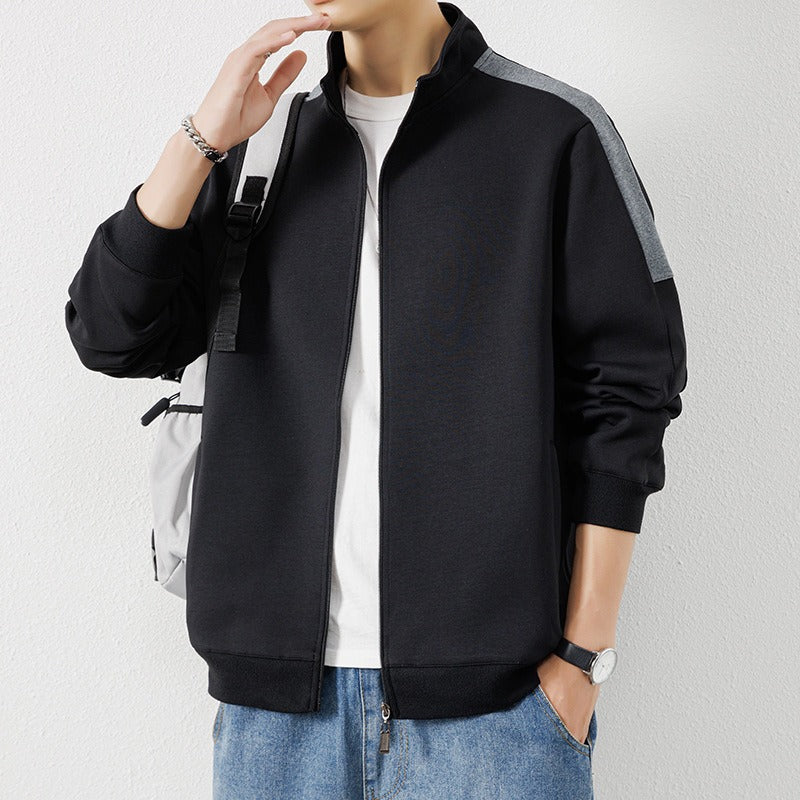 Quality men's jacket men's hooded cardigan