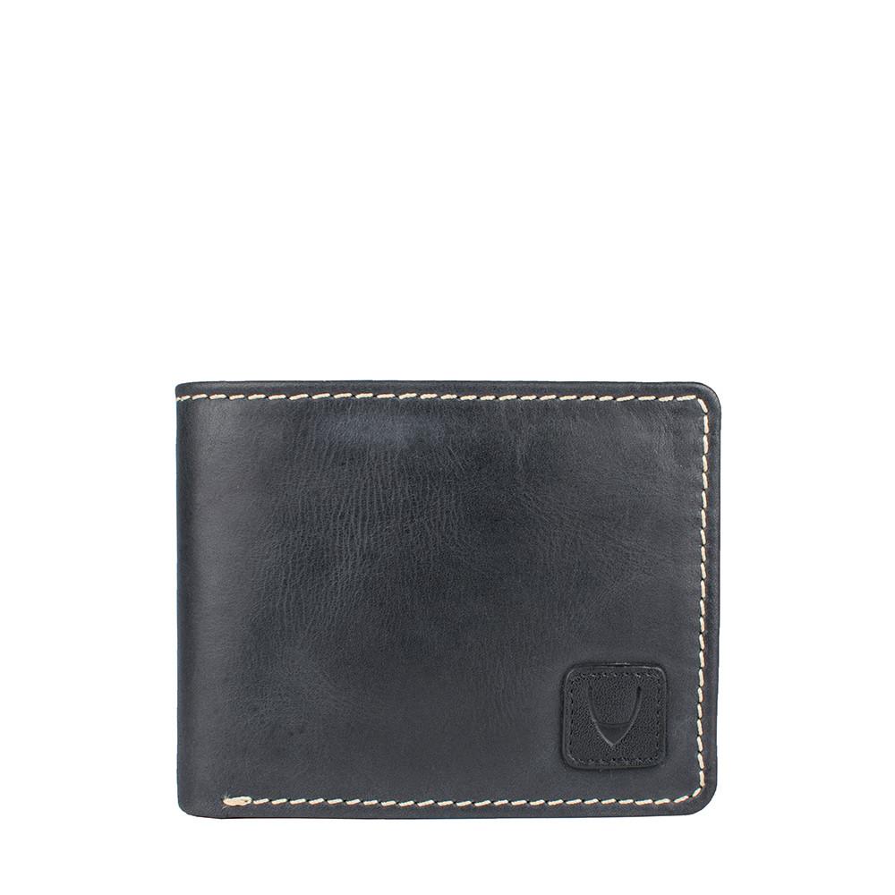 Camel Stitch RFID Blocking Trifold Leather Wallet