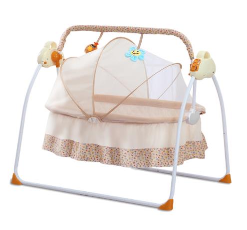 Portable Electric Swing Baby Crib Cradle Auto Bassinet Infant Music Swing Sleeping Bed With Remote Control Bluetooth