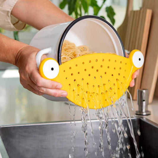 Monster heat-resistant water filter with large eyes  drainage pasta screen