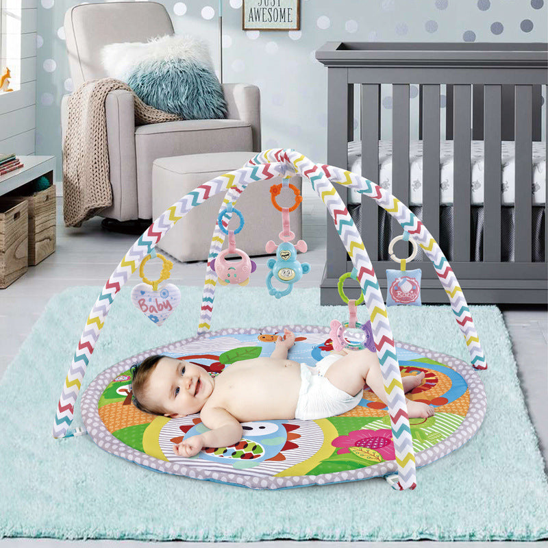 Fitness rack baby game round