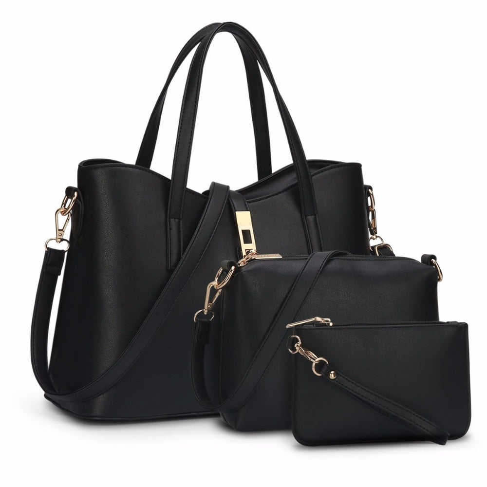 Women Bag Set PU Leather Composite Bag