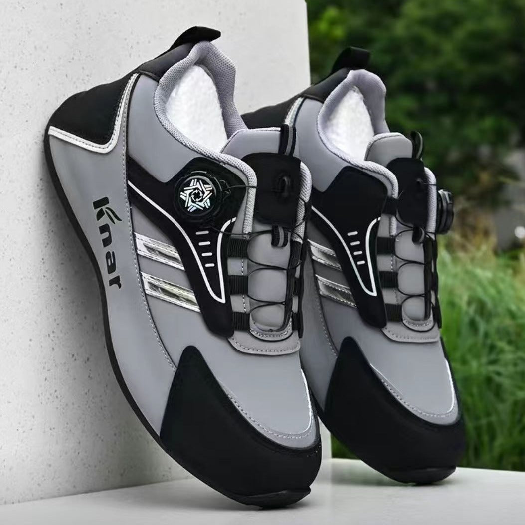 Sporty men's leather shoes