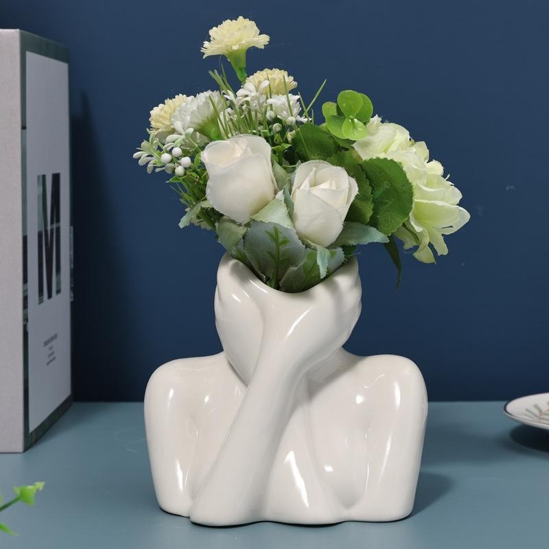 Human Body Ceramic Vase