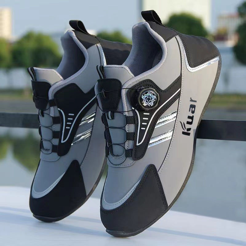 Sporty men's leather shoes