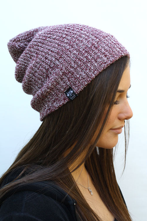 WKND Label Beanie (Burgundy)