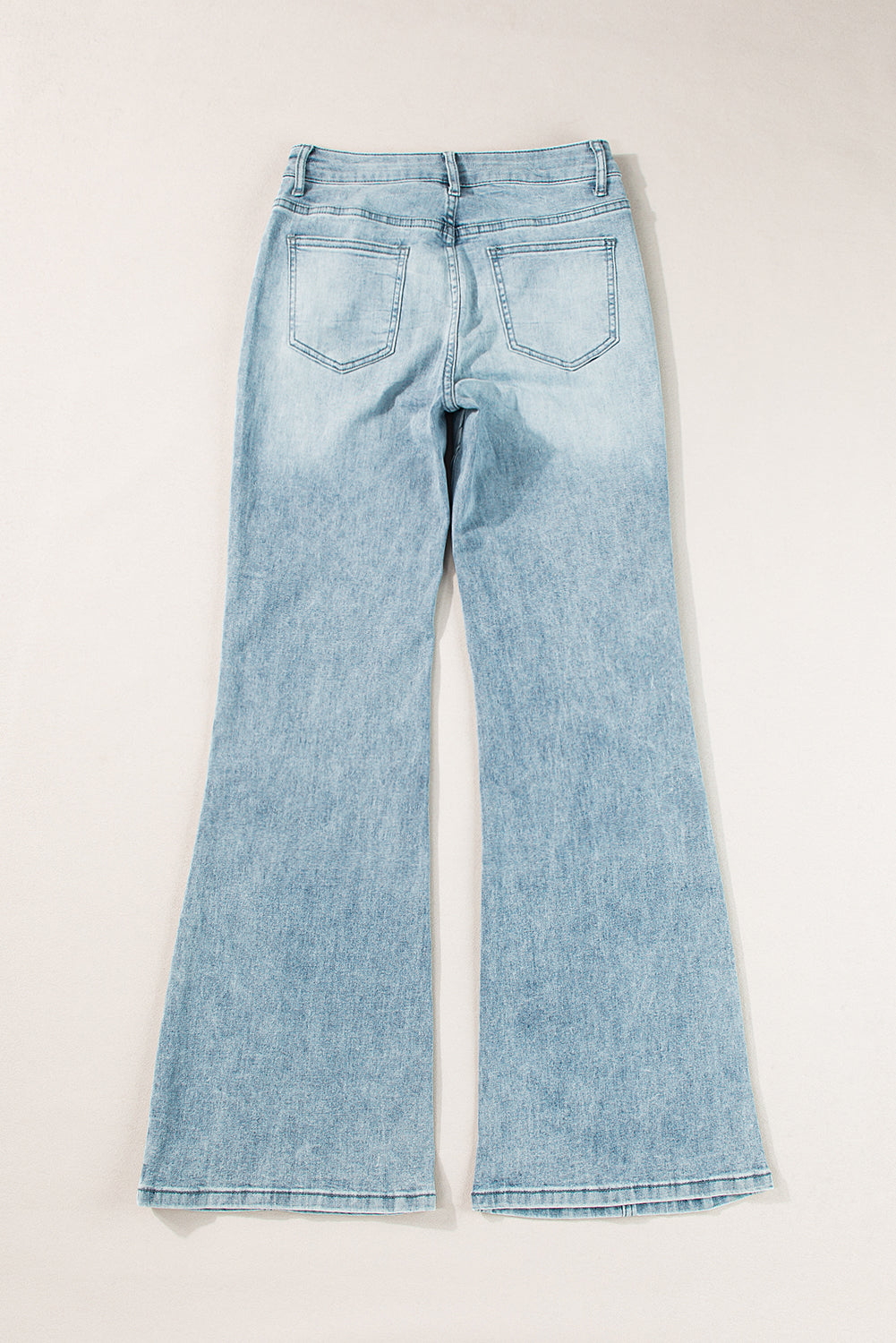 Dusk Blue Acid Wash Extra Wide Leg High Waist Long Jeans