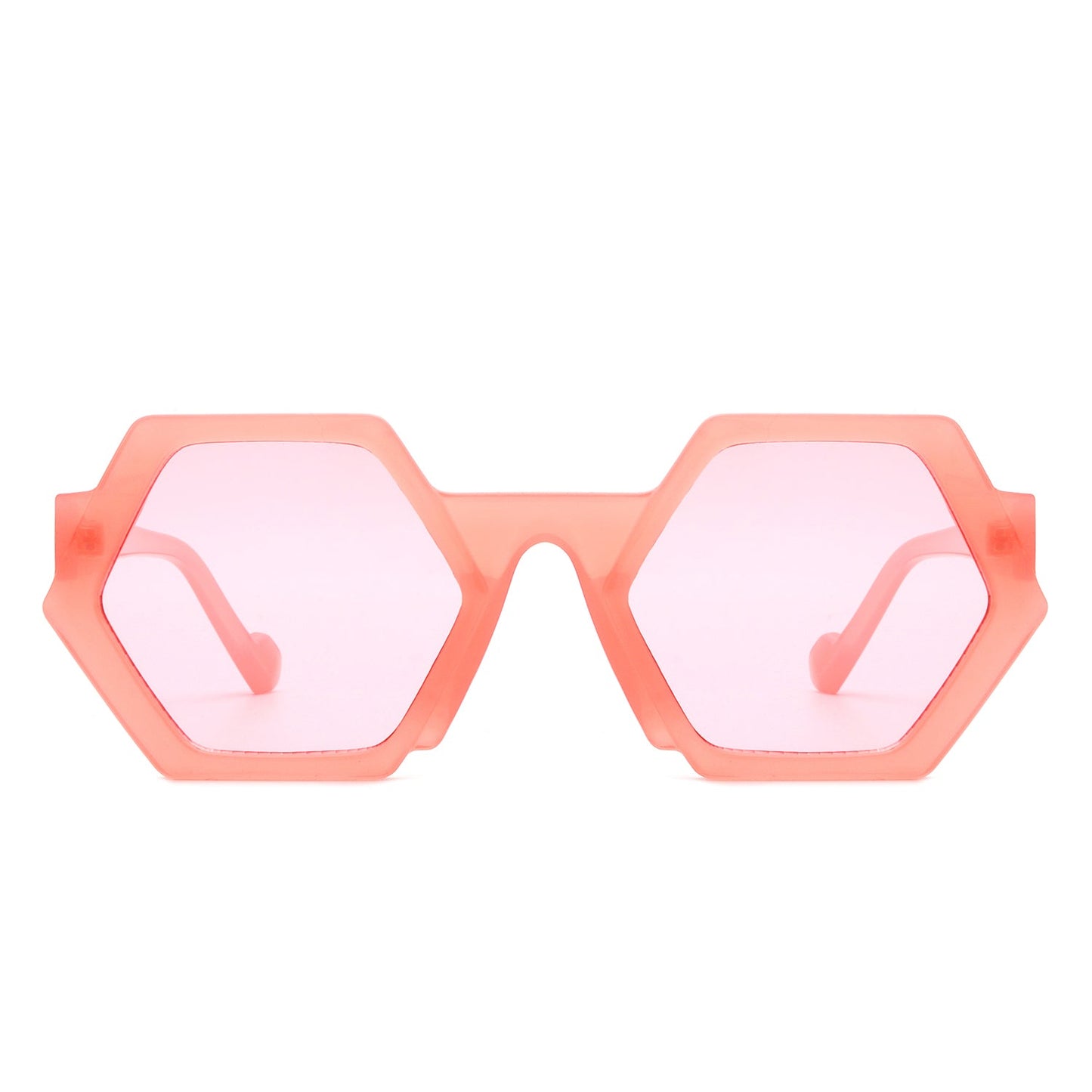 Starpath - Geometric Irregular Tinted Round Fashion Sunglasses