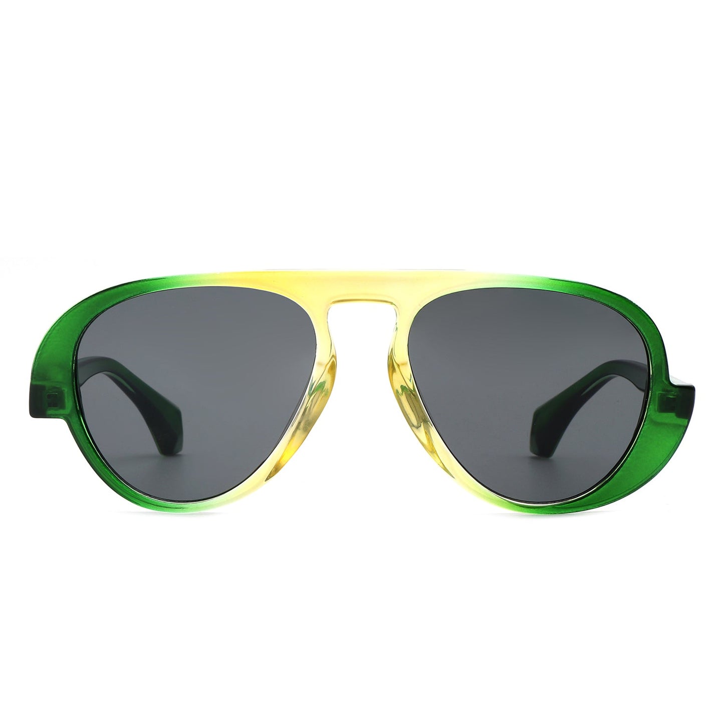 Twinklez - Futuristic Chunky Aviator Fashion Sunglasses