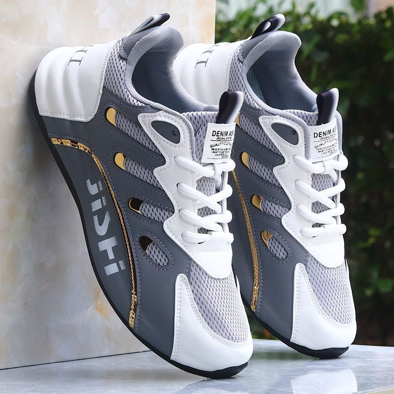 Fashionable men's leather lace up casual shoes