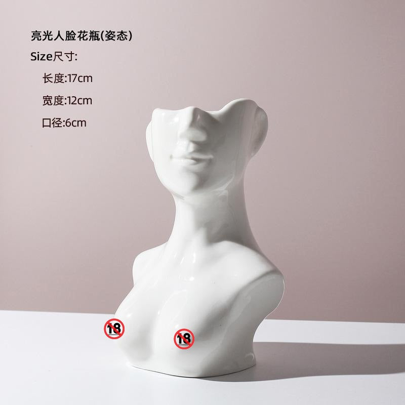 Human Body Ceramic Vase