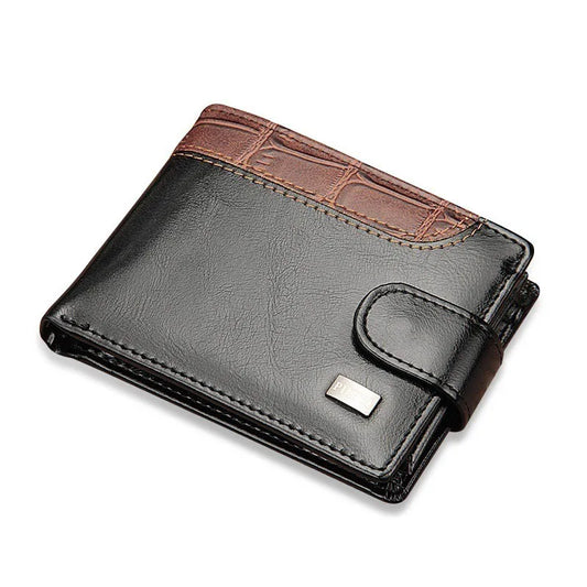 Baellerry Vintage Leather Hasp Small Wallet