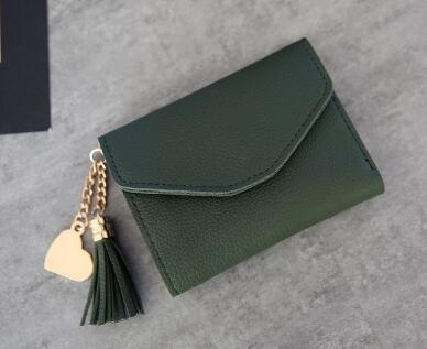 Leather Wallets Women Long Tassel