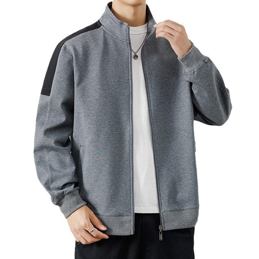 Quality men's jacket men's hooded cardigan