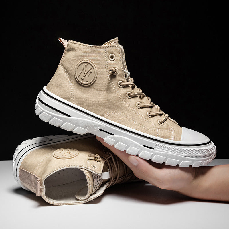 High top canvas shoes