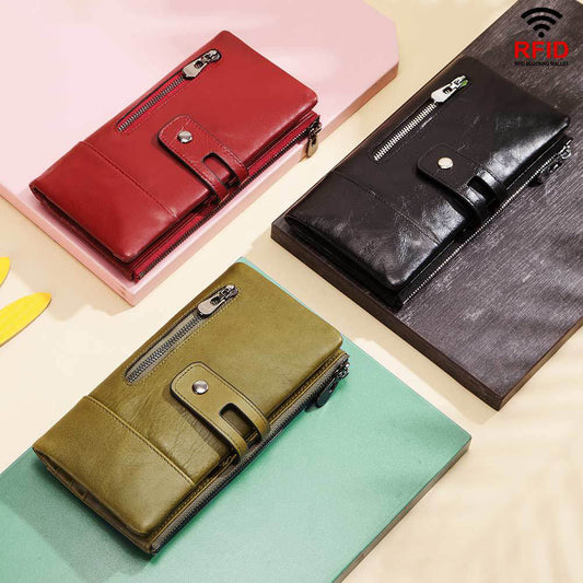 Ladies Wallets Leather Casual Long Phone Bags