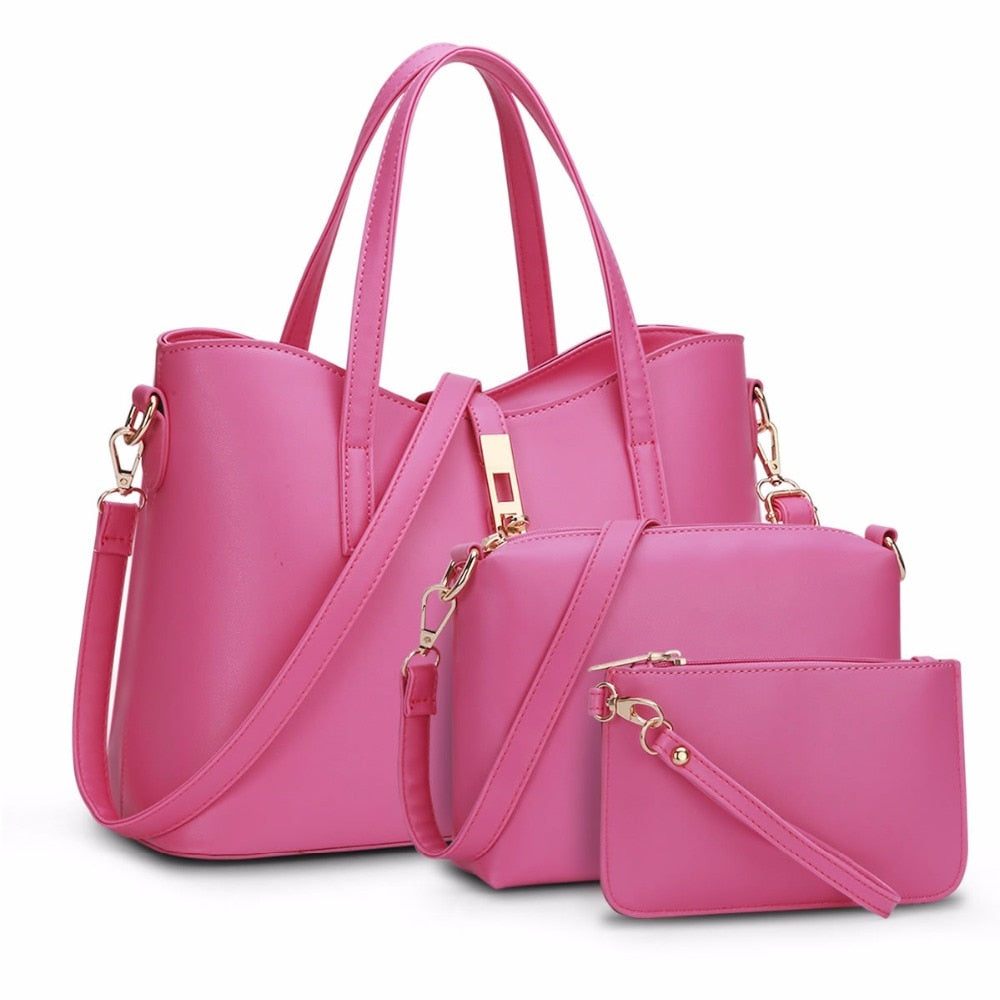 Women Bag Set PU Leather Composite Bag