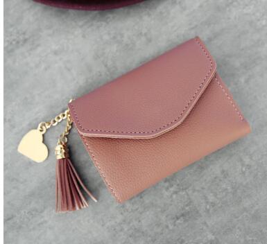 Leather Wallets Women Long Tassel